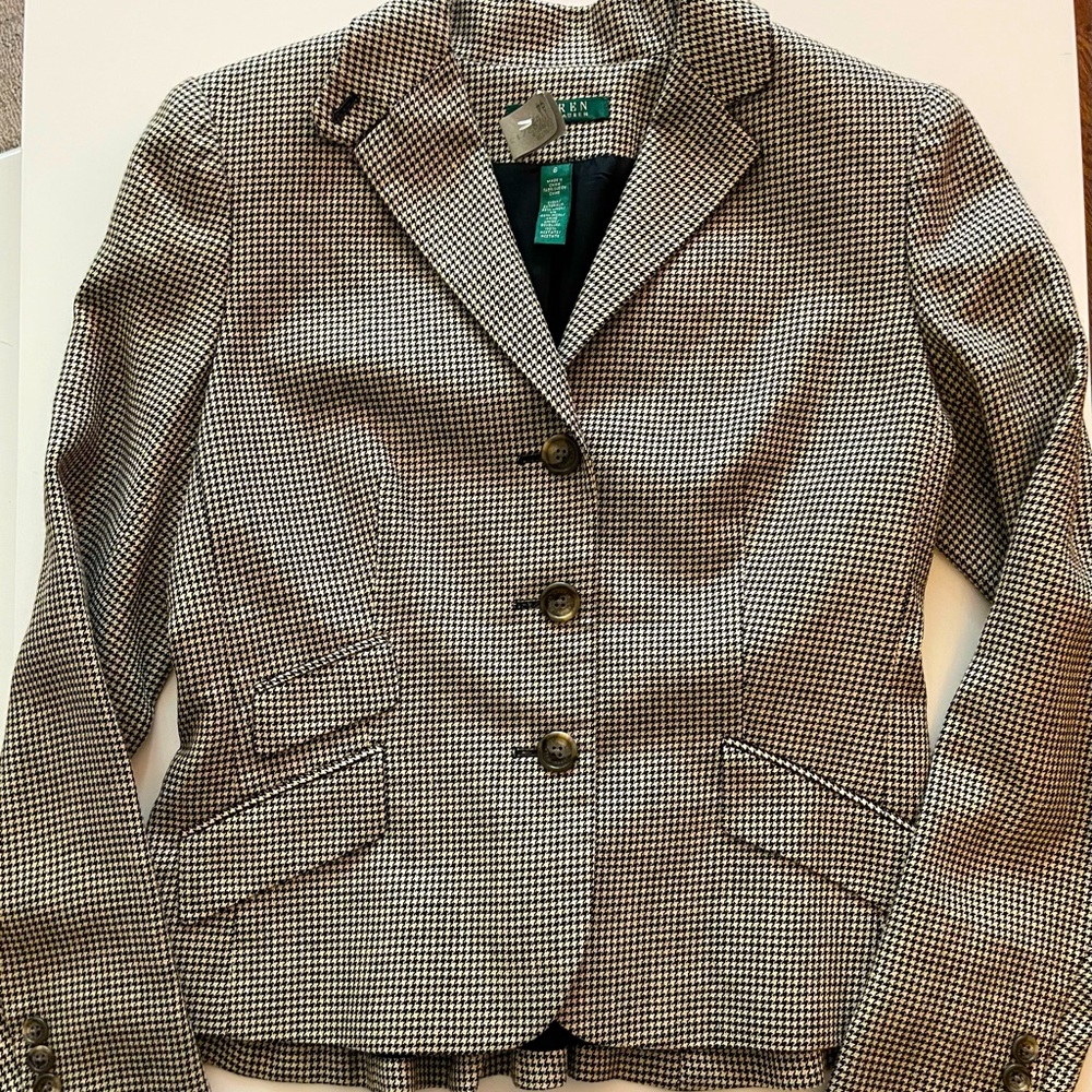 Ralph Lauren Houndstooth Blazer